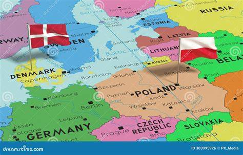Map Of Denmark Poland