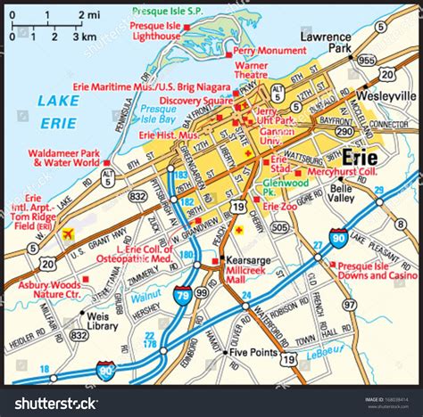 Map Of Downtown Erie Pa