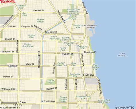 Map Of Downtown Evanston Il