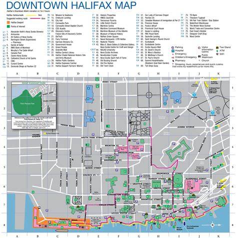 Map Of Downtown Halifax Nova Scotia