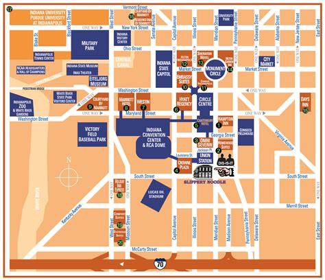 Map Of Downtown Indy