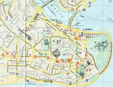 Map Of Downtown Istanbul