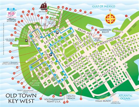 Map Of Downtown Key West