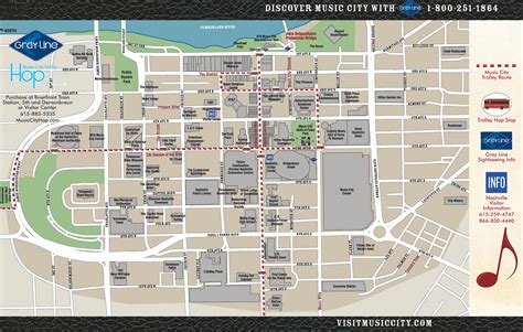 Map Of Downtown Nashville