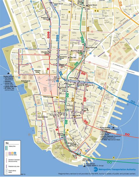 Map Of Downtown New York