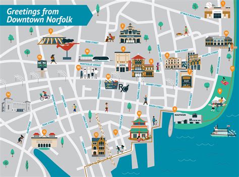 Map Of Downtown Norfolk