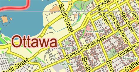 Map Of Downtown Ottawa With Street Names