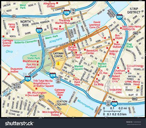 Map Of Downtown Pittsburgh