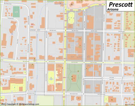 Map Of Downtown Prescott Az
