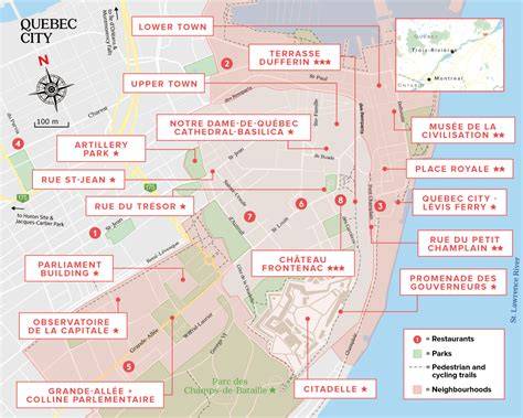 Map Of Downtown Quebec City