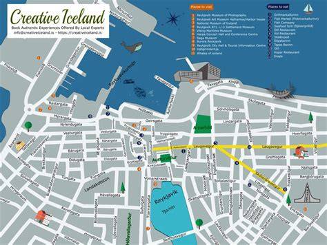 Map Of Downtown Reykjavik