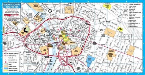 Map Of Downtown Rochester Ny