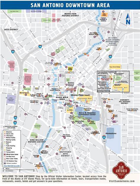 Map Of Downtown San Antonio