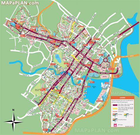 Map Of Downtown Singapore