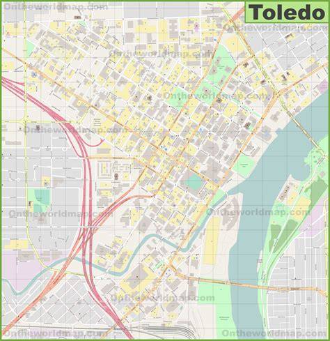 Map Of Downtown Toledo