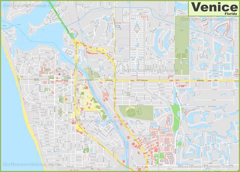 Map Of Downtown Venice Florida