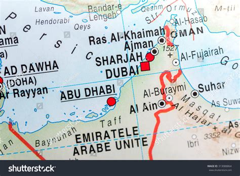 Map Of Dubai And Abu Dhabi