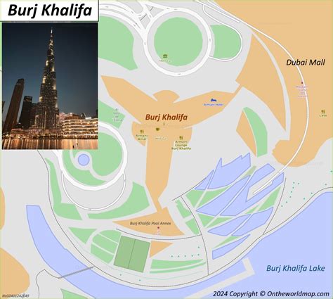 Map Of Dubai Burj Khalifa