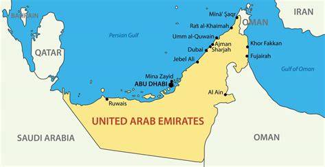 Map Of Dubai Country
