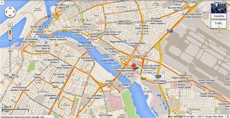 Map Of Dubai Creek