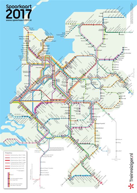 Map Of Dutch Railways