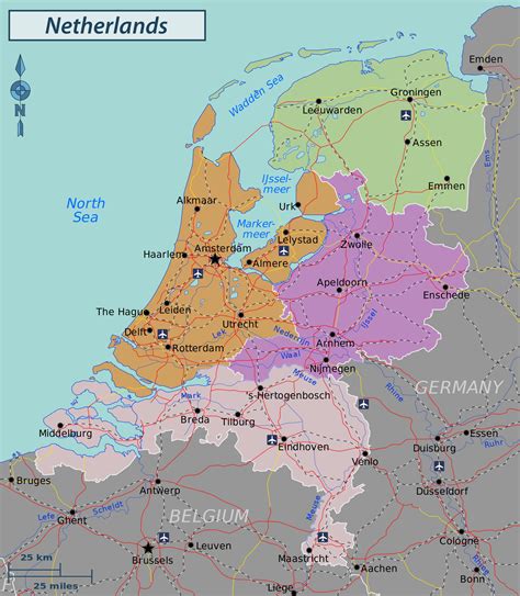 Map Of Dutch Regions