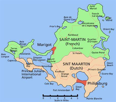 Map Of Dutch St Maarten