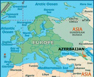Map Of Eastern Europe Azerbaijan