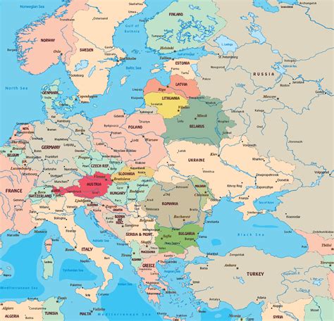Map Of Eastern Europe