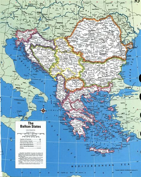 Map Of Europe And Balkan