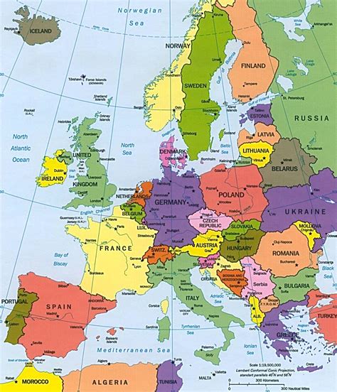 Map Of Europe And Uk