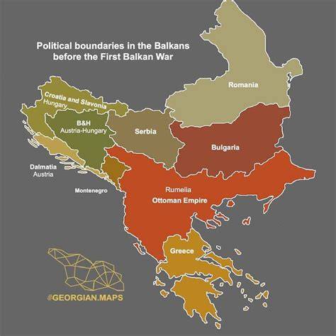 Map Of Europe Before Balkan War