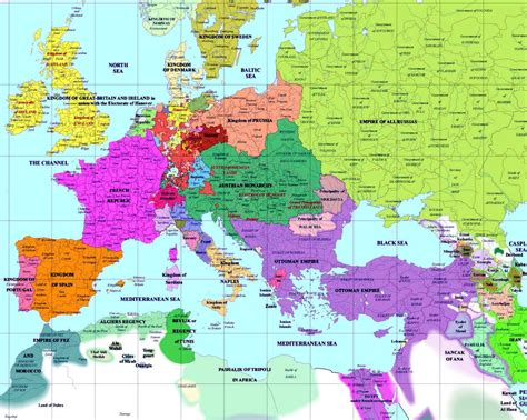 Map Of Europe From 1800