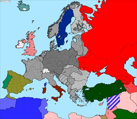 Map Of Europe June 6 1944
