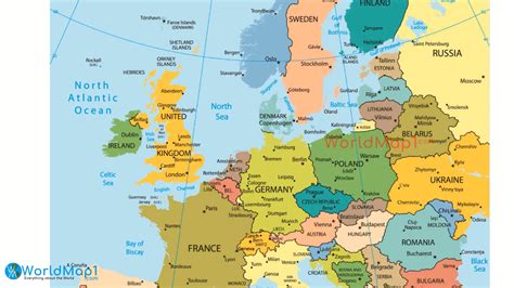 Map Of Europe Major Cities
