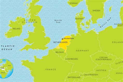 Map Of Europe Netherlands