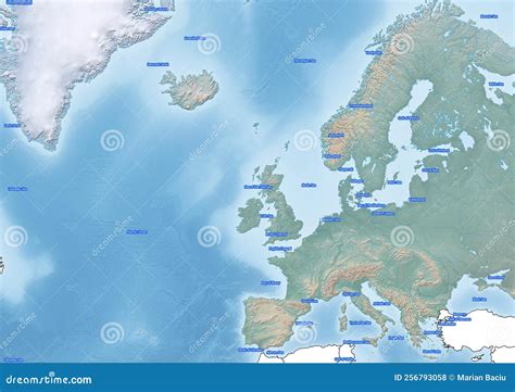Map Of Europe Seas