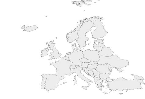 Map Of Europe Svg