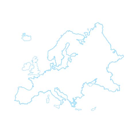 Map Of Europe Template