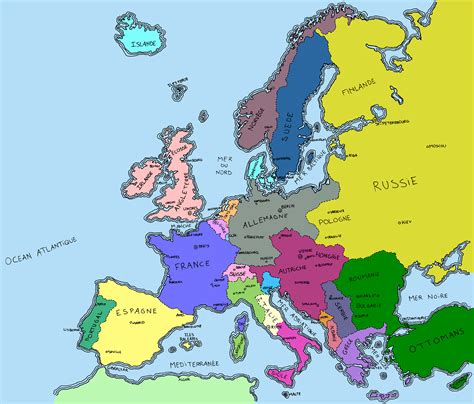 Map Of Europe Victorian Era