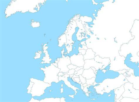 Map Of Europe With Borders