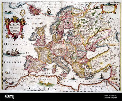 Map Of Europe Xvii Century