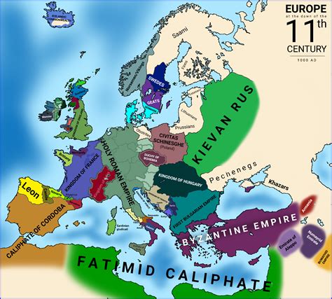 Map Of Europe Year 0