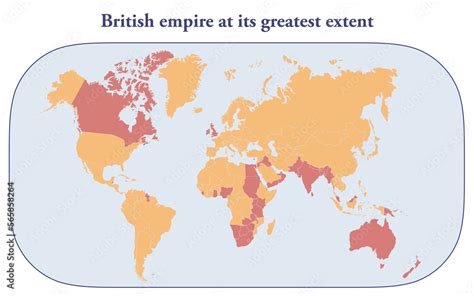 Map Of Extent Of British Empire