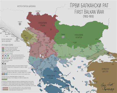 Map Of First Balkan War
