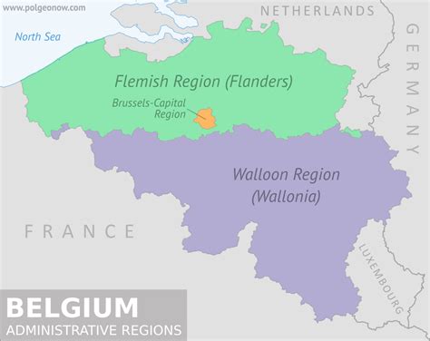 Map Of Flemish Belgium
