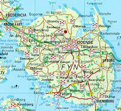 Map Of Fyn Denmark