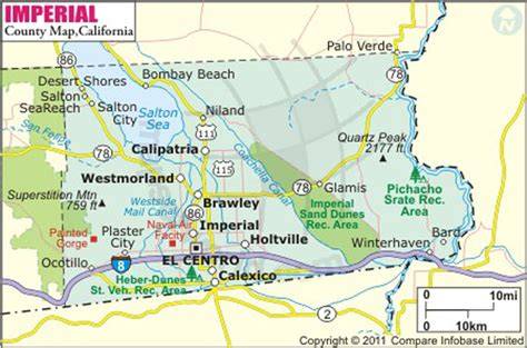 Map Of Imperial California