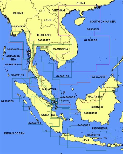 Map Of Indonesia And Thailand