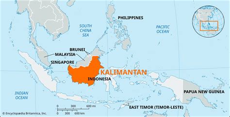 Map Of Indonesia Kalimantan